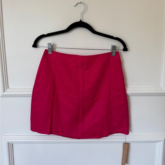 NWT Reformation Elton Linen Skirt - Picture 2 of 3